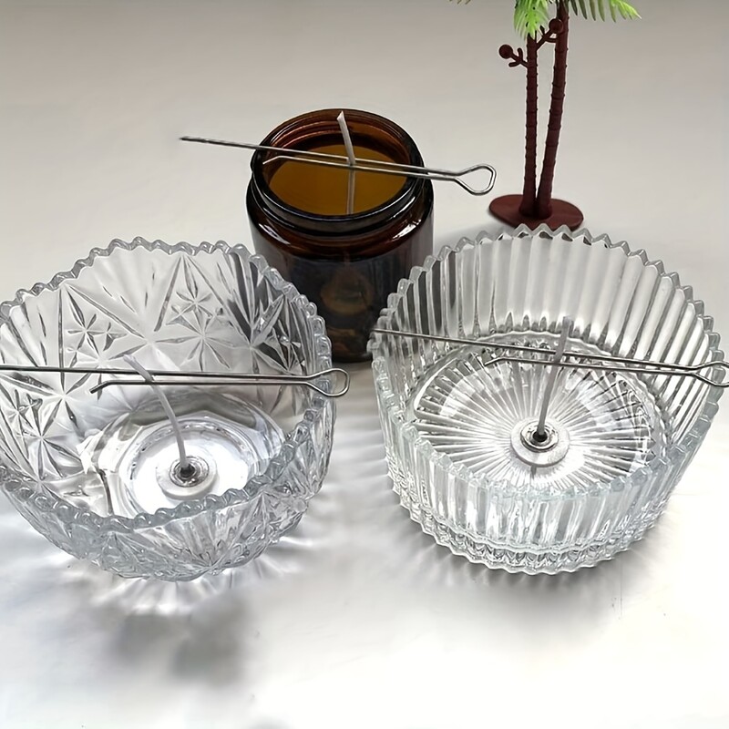 5/10 ks 4,3-palcové držiaky na sviečky s klipom na knôt, držiaky z nehrdzavejúcej ocele na výrobu sviečok, kovové centrovacie zariadenie na knôt, nástroje