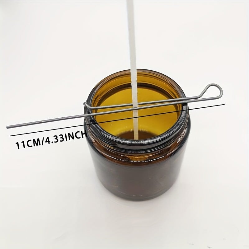 5/10 ks 4,3-palcové držiaky na sviečky s klipom na knôt, držiaky z nehrdzavejúcej ocele na výrobu sviečok, kovové centrovacie zariadenie na knôt, nástroje