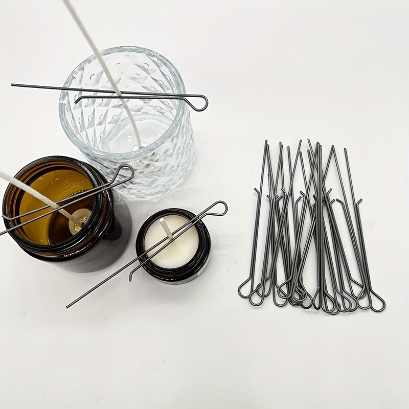 5/10 ks 4,3-palcové držiaky na sviečky s klipom na knôt, držiaky z nehrdzavejúcej ocele na výrobu sviečok, kovové centrovacie zariadenie na knôt, nástroje