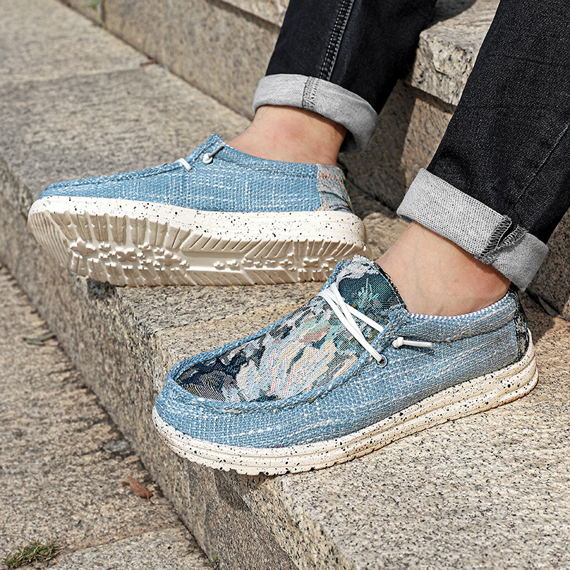 Īpaši vieglas vīriešu ikdienas audekla apavi Komforta tipa vīriešu kurpes, elpojošas, plakanas, vīriešu braukšanas apavi staigāšanas apavi 48. liela izmēra