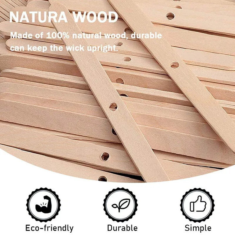 Žvakė „pasidaryk pats“ amatų žvakių gaminimo reikmenys Medinis vaško šerdies laikiklis Dvipusiai dagčių lipdukai žvakių dagčių gamybos įrankiams