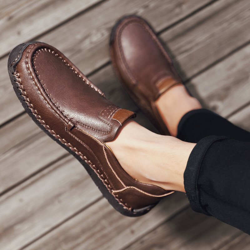 Ανδρικά casual δερμάτινα παπούτσια 2023 Χειροποίητα παπούτσια σε ανδρικό στυλ Άνετο slip σε ανδρικά μοκασίνια Ανδρικά Loafers Μέγεθος 47 48 Sneakers