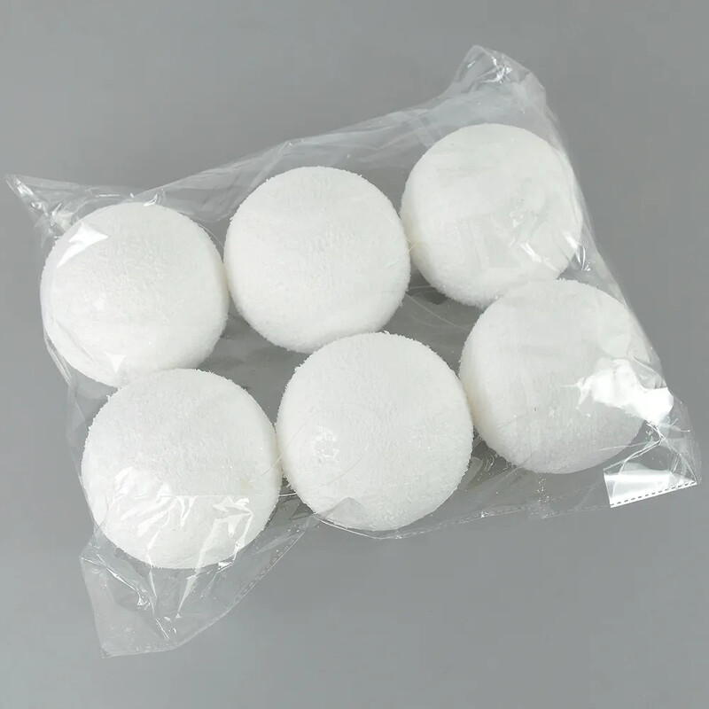 Mingi de Crăciun din spumă albă Ornamente pentru brad de Crăciun agățat bile de vacanță, Anul Nou, petrecere de nuntă, accesorii pentru decorarea casei