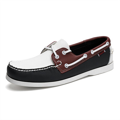 Μόδα Ανδρικά παπούτσια για σκάφος Δερμάτινα παπούτσια casual κατάστρωμα 2023 Loafers Άνοιξη Φθινόπωρο Πολυτελής επωνυμία σχεδιαστής Αντιολισθητική Έκπτωση