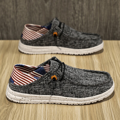 Ανδρικά παπούτσια Slip on Canvas Loafers Άνετα φλατ για περπάτημα για άντρες Dude Soft Moccasins Sneakers Καλοκαιρινό