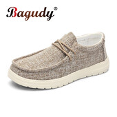 Pantofi ocazional pentru bărbați Mocasini de pânză respirabili Bărbați noi pantofi confortabili pentru mers în aer liber Mocasini clasici pantofi pentru bărbați de vară