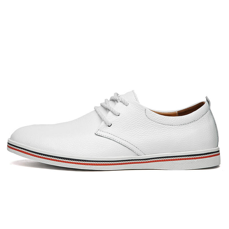 Valstone Luksusa Kvalitatīvs īstas ādas ikdienas apavi Vīriešu baltas kedas laivu kurpes ērtas, mīkstas plakanas zems piegriezums lieli izmēri 47