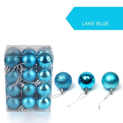 24 τεμ. 2024 νέο 30 χιλιοστά Χριστουγεννιάτικη Χριστουγεννιάτικη Μπαλίτσα Κρεμαστό Διακοσμητικό πάρτι για το σπίτι