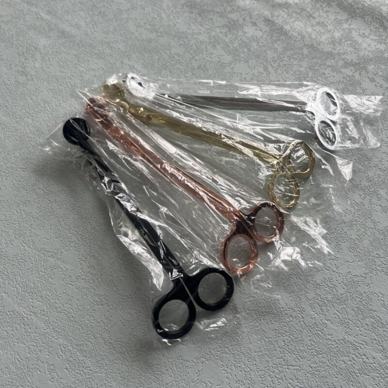 Kvapiųjų žvakių įrankių rinkinys trijų dalių, žvakės gesinimo kabliukas, žvakės gesinimo dangtelis, žirklės, gesinimo dangtelis