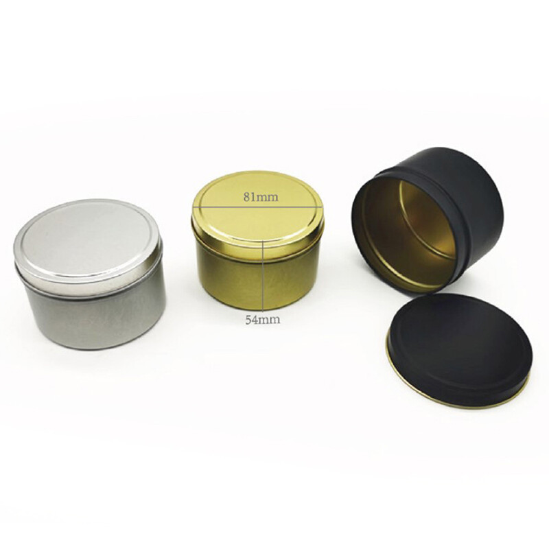 Küünlapurgid kaanega Ümmargused ümmargused küünlakonteinerid, tühjad hoiukastid