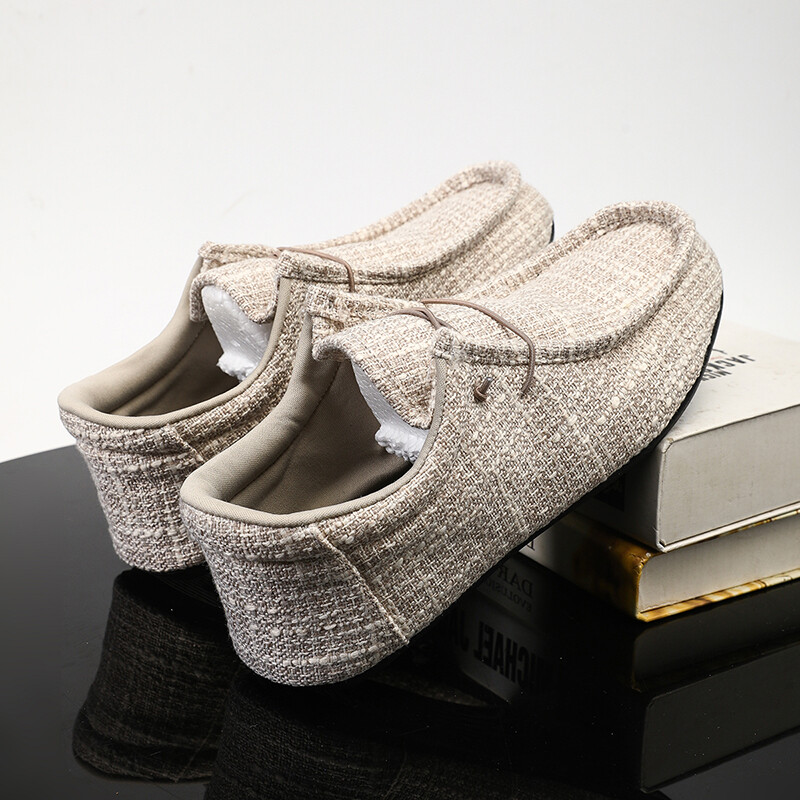 YRZL vasaras vīriešu audekla laivu apavi Mokasīni ikdienišķa loaferi vīriešu uzvelkami zaļa viegla, elpojoša, ērta braukšanas apavi