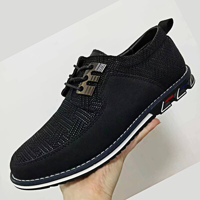 Új légáteresztő, egyszínű csúszós férfi vezetőcipők tavaszi és őszi új stílusú, lélegző férfi borsócipők The British Sneakers