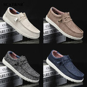 ΑΝΔΡΙΚΑ παπούτσια από καμβά που αναπνέουν άνετα loafers μαλακά παπούτσια περπατήματος Penny για άνδρες ελαφριά παπούτσια για βάρκα οδήγησης πολυτελείας