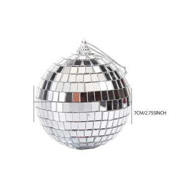 1PC Reflective Glass Rotable Mirror Ball For Disco DJ Mirror Reflection Glass Ball Light for Christmas Party 8D