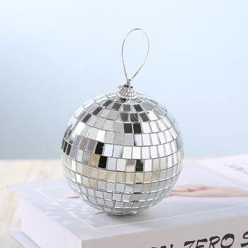 1PC Reflective Glass Rotable Mirror Ball For Disco DJ Mirror Reflection Glass Ball Light for Christmas Party 8D