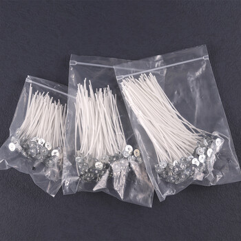 8-20 cm 100 ΤΕΜ. Candle Wicks Smokeless Wax Pure Cotton Core for DIY Candle Making Pre-wacked Wicks Party Supplies