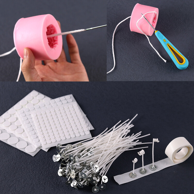 8-20 cm 100 tk. Küünla Wicks Suitsuvaba Vaha Puhas Puuvillane Südamik DIY küünalde valmistamiseks Eelvahatatud Wicksi peotarbed