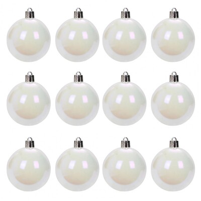 12/24/36Pcs 4cm Χριστουγεννιάτικη Ιριδίζουσα Μπάλα Διαφανής Αθραυστική DIY Χριστουγεννιάτικη Διακόσμηση Χριστουγεννιάτικου Δέντρου Δώρο Φεστιβάλ πάρτι με μπάλα