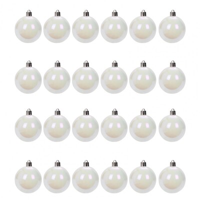 12/24/36Pcs 4cm Χριστουγεννιάτικη Ιριδίζουσα Μπάλα Διαφανής Αθραυστική DIY Χριστουγεννιάτικη Διακόσμηση Χριστουγεννιάτικου Δέντρου Δώρο Φεστιβάλ πάρτι με μπάλα