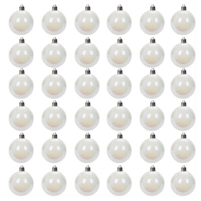 12/24/36Pcs 4cm Χριστουγεννιάτικη Ιριδίζουσα Μπάλα Διαφανής Αθραυστική DIY Χριστουγεννιάτικη Διακόσμηση Χριστουγεννιάτικου Δέντρου Δώρο Φεστιβάλ πάρτι με μπάλα