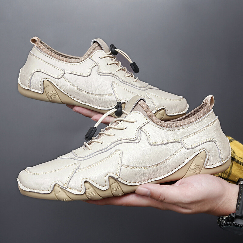 Vyriški odiniai batai Laisvalaikio patogūs prisegami batai Minkšti penny batai vyrams Lengvi vairavimo batai