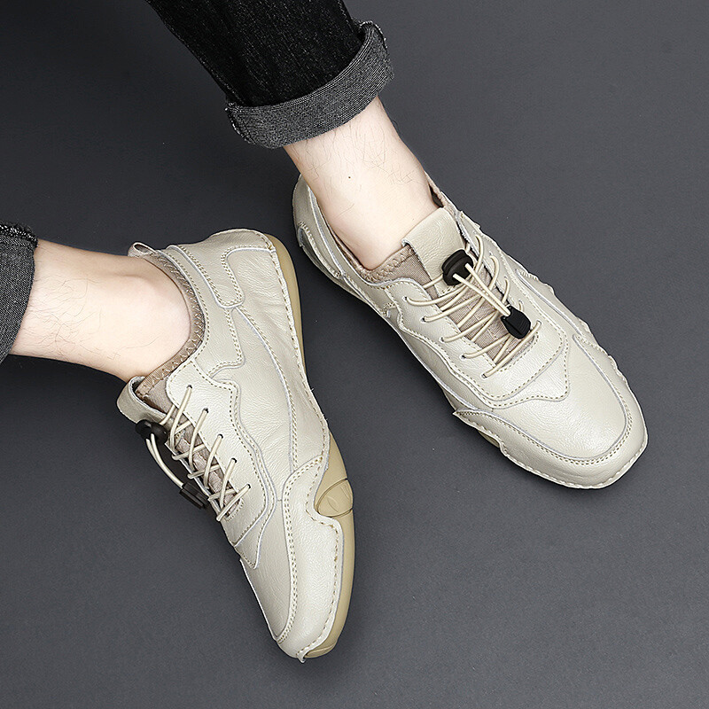 Vyriški odiniai batai Laisvalaikio patogūs prisegami batai Minkšti penny batai vyrams Lengvi vairavimo batai