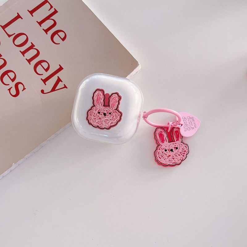 Piemērots Samsung budspro aizsargmaciņam Galaxybudsli aizsargmaciņš caurspīdīgs Bluetooth korpuss 2 multfilmu lācis