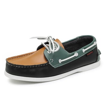 Δημοφιλή δερμάτινα casual boat παπούτσια Ανδρικά Flat Loafers Αντιολισθητικά Μεγάλο μέγεθος 46 47 48 Spring Autumn Luxury Brand Designer