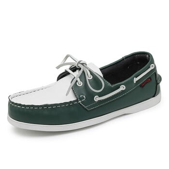 Δημοφιλή δερμάτινα casual boat παπούτσια Ανδρικά Flat Loafers Αντιολισθητικά Μεγάλο μέγεθος 46 47 48 Spring Autumn Luxury Brand Designer