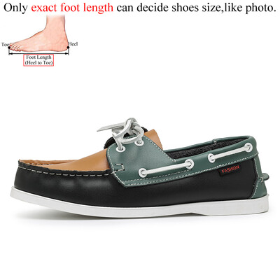Δημοφιλή δερμάτινα casual boat παπούτσια Ανδρικά Flat Loafers Αντιολισθητικά Μεγάλο μέγεθος 46 47 48 Spring Autumn Luxury Brand Designer