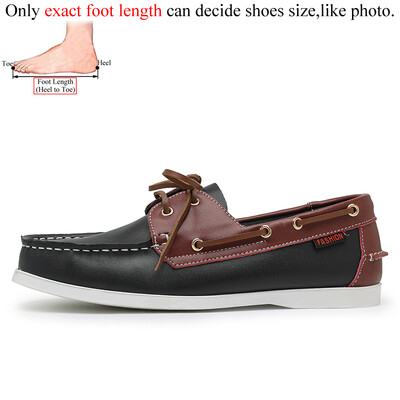 Δημοφιλή δερμάτινα casual boat παπούτσια Ανδρικά Flat Loafers Αντιολισθητικά Μεγάλο μέγεθος 46 47 48 Spring Autumn Luxury Brand Designer