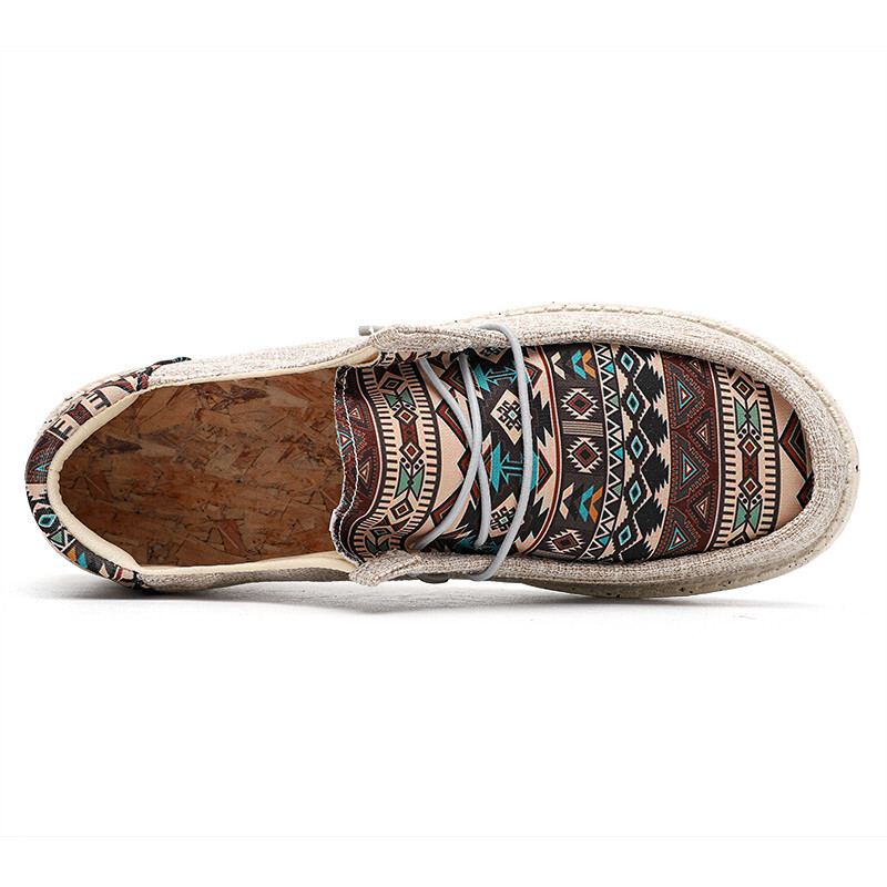 Módne potlačené pánske ležérne topánky, veľká veľkosť 48, mäkká podrážka, priedušná turistická obuv pre mužov, outdoorové ľahké mokasíny