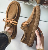 Ανδρικά παπούτσια casual φθινοπώρου Δερμάτινα σουέτ παπούτσια εργασίας Ανδρικά κορδόνια flat αθλητικά παπούτσια Ανοιχτή μαλακή σόλα που αναπνέει παπούτσια οδήγησης