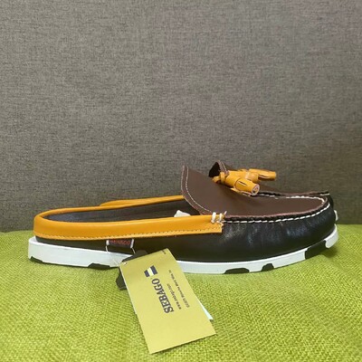 Vīriešu autentiski Sebago Docksides apavi — augstākās kvalitātes dabīgās ādas Moc Toe, mežģīņu apavi XA401