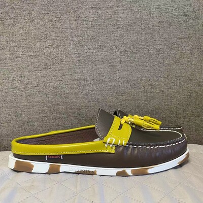 Vīriešu autentiski Sebago Docksides apavi — augstākās kvalitātes dabīgās ādas Moc Toe, mežģīņu apavi XA401