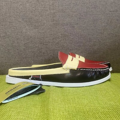 Vīriešu autentiski Sebago Docksides apavi — augstākās kvalitātes dabīgās ādas Moc Toe, mežģīņu apavi XA401