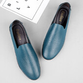 Jarné letné pánske mokasíny, ležérne kožené topánky, jednoduché mokasíny, nazúvacie topánky do auta, vonkajšie lodičky, ručne vyrobené lenivé balerínky