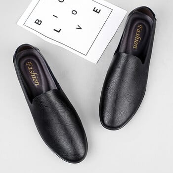 Άνοιξη Καλοκαίρι Ανδρικά Loafers Casual Δερμάτινα Ανδρικά Παπούτσια Απλές Mocasines Slip-On Παπούτσια οδήγησης Υπαίθρια παπούτσια για σκάφος Χειροποίητα Lazy Flats