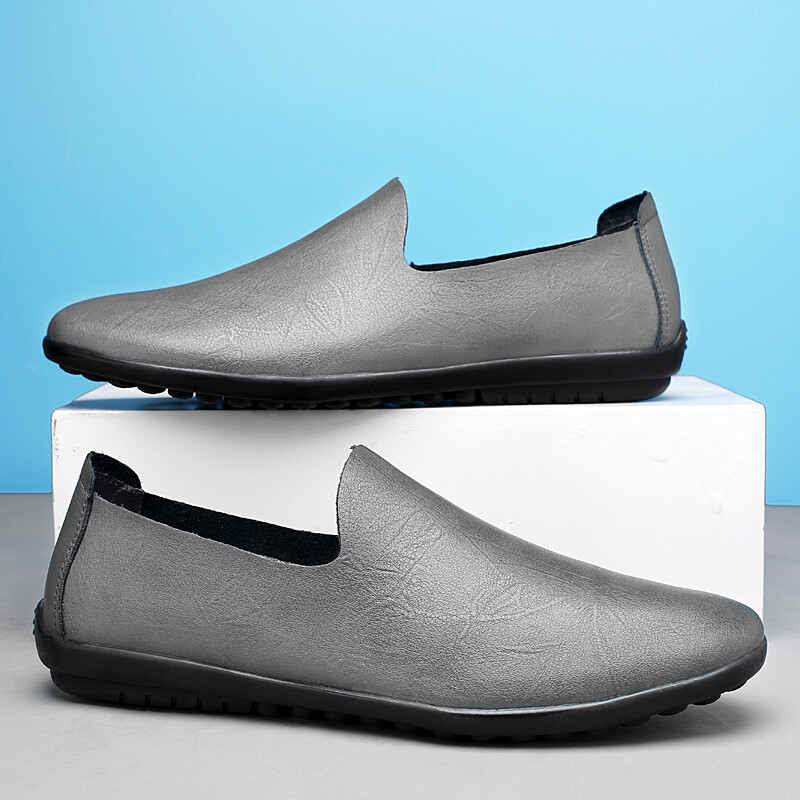 Jarné letné pánske mokasíny, ležérne kožené topánky, jednoduché mokasíny, nazúvacie topánky do auta, vonkajšie lodičky, ručne vyrobené lenivé balerínky