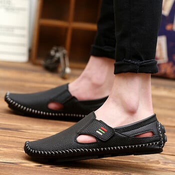 Ανδρικά παπούτσια Casual Γνήσιο δέρμα Ανδρικά Loafers Μοκασίνια Χειροποίητα Slip On Boat Shoes Classical Homme Oversized H338 Zapatos