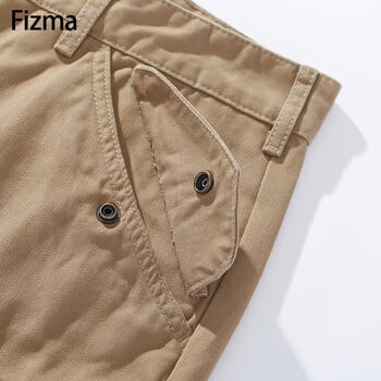 Fizma Armygreen Outdoor Cargo Pants Men Jogging Casual Pants Autumn Winter Pantalones Cargo Hombre Cotton Straight Trousers Мъжки