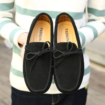 Loafers ανδρικά χειροποίητα δερμάτινα παπούτσια Casual Driving Flats slip-on Moccasins Boat Shoes Plus Size Lace-up παπούτσια