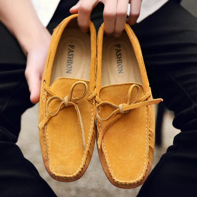 Loafers ανδρικά χειροποίητα δερμάτινα παπούτσια Casual Driving Flats slip-on Moccasins Boat Shoes Plus Size Lace-up παπούτσια