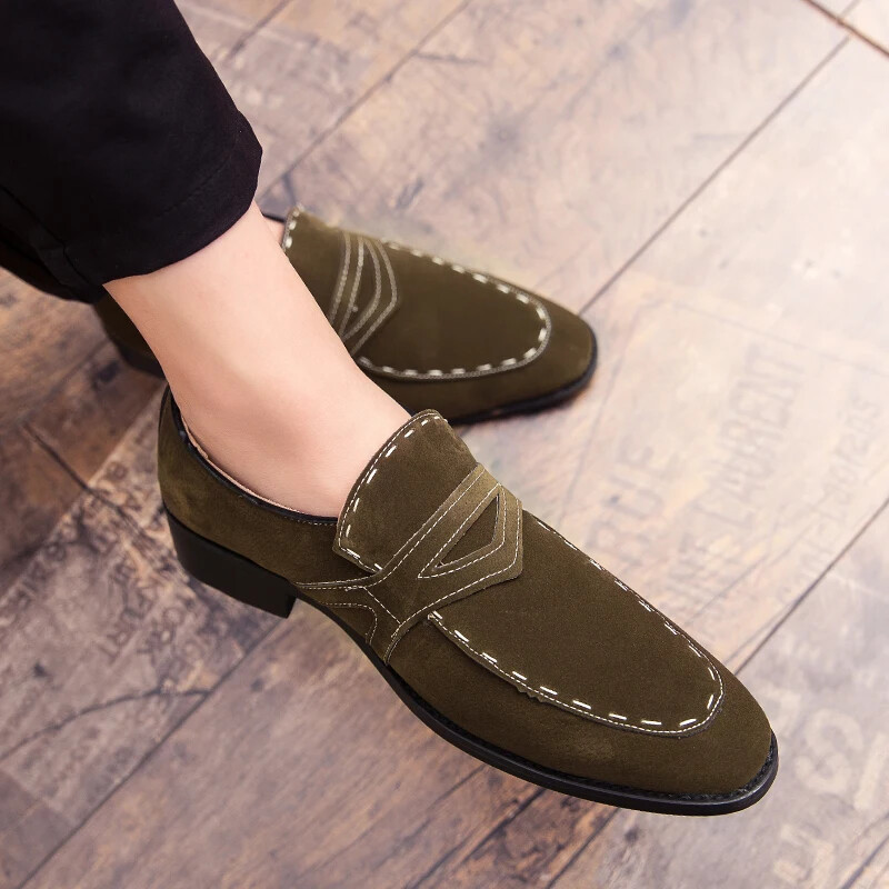 Pantofi noi pentru bărbați ocazional clasic Anglia Pantofi din piele pentru birou Pantofi confortabili Mocasini Bărbați Conducere plată Pantofi de nuntă de modă pentru bărbați