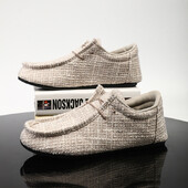 YRZL Canvas Boat Shoes Moccasins Casual Loafers Ανδρικό επίπεδο παπούτσι υψηλής ποιότητας Ελαφρύ, αναπνεύσιμο, άνετο ανδρικό παπούτσι οδήγησης