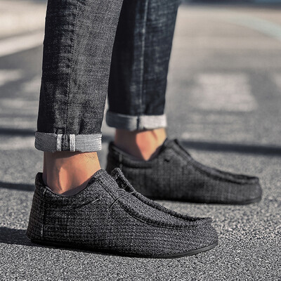 YRZL Canvas Boat Shoes Moccasins Casual Loafers Ανδρικό επίπεδο παπούτσι υψηλής ποιότητας Ελαφρύ, αναπνεύσιμο, άνετο ανδρικό παπούτσι οδήγησης