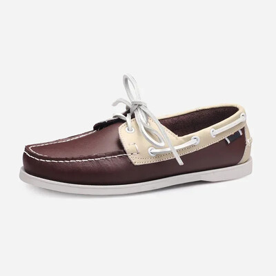 Mocassini pentru bărbați Dockssides, pantofi clasici de bărci din piele naturală, pantofi de șofer cu design de marcă, pantofi casual, mocasini