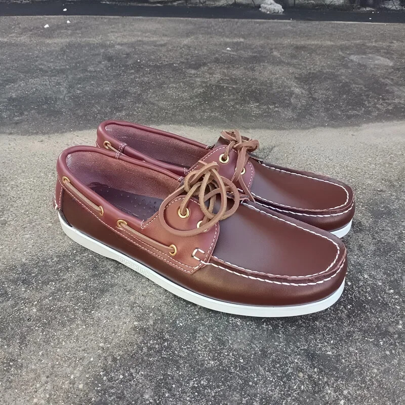 Mocassini pentru bărbați Dockssides, pantofi clasici de bărci din piele naturală, pantofi de șofer cu design de marcă, pantofi casual, mocasini