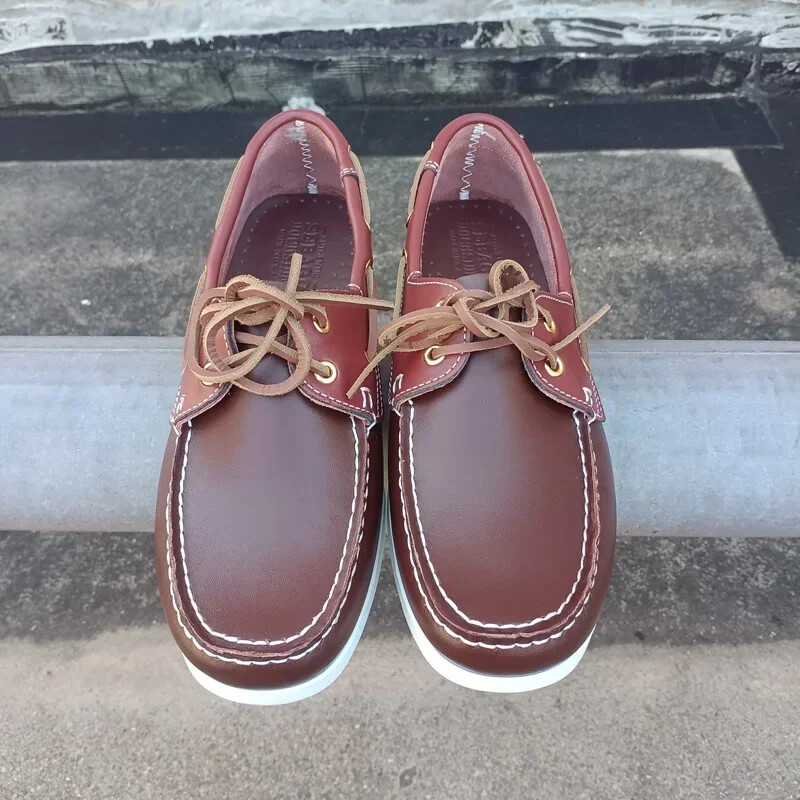 Mocassini pentru bărbați Dockssides, pantofi clasici de bărci din piele naturală, pantofi de șofer cu design de marcă, pantofi casual, mocasini