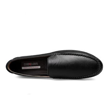 YEINSHAARS Ιταλικά ανδρικά παπούτσια Casual Luxury μάρκας Summer Loafers Split δερμάτινα μοκασίνια Comfy Breathable Slip On Boat Shoes